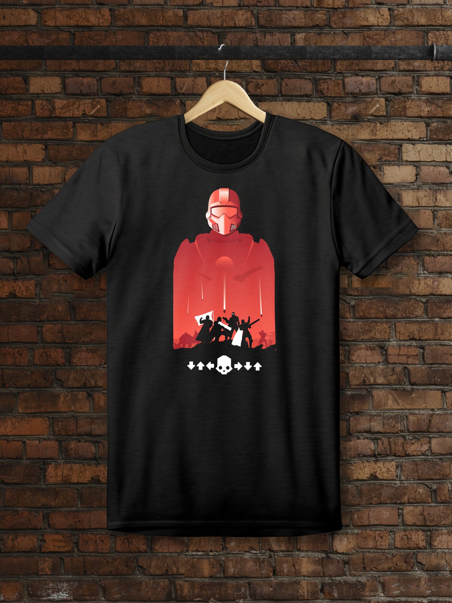 Helldivers2 T-Shirt Black Red Helldivers T Shirt Tshirt Helldiver GameHelldivers2 T-Shirt Black Red Helldivers T Shirt Tshirt Helldiver Game