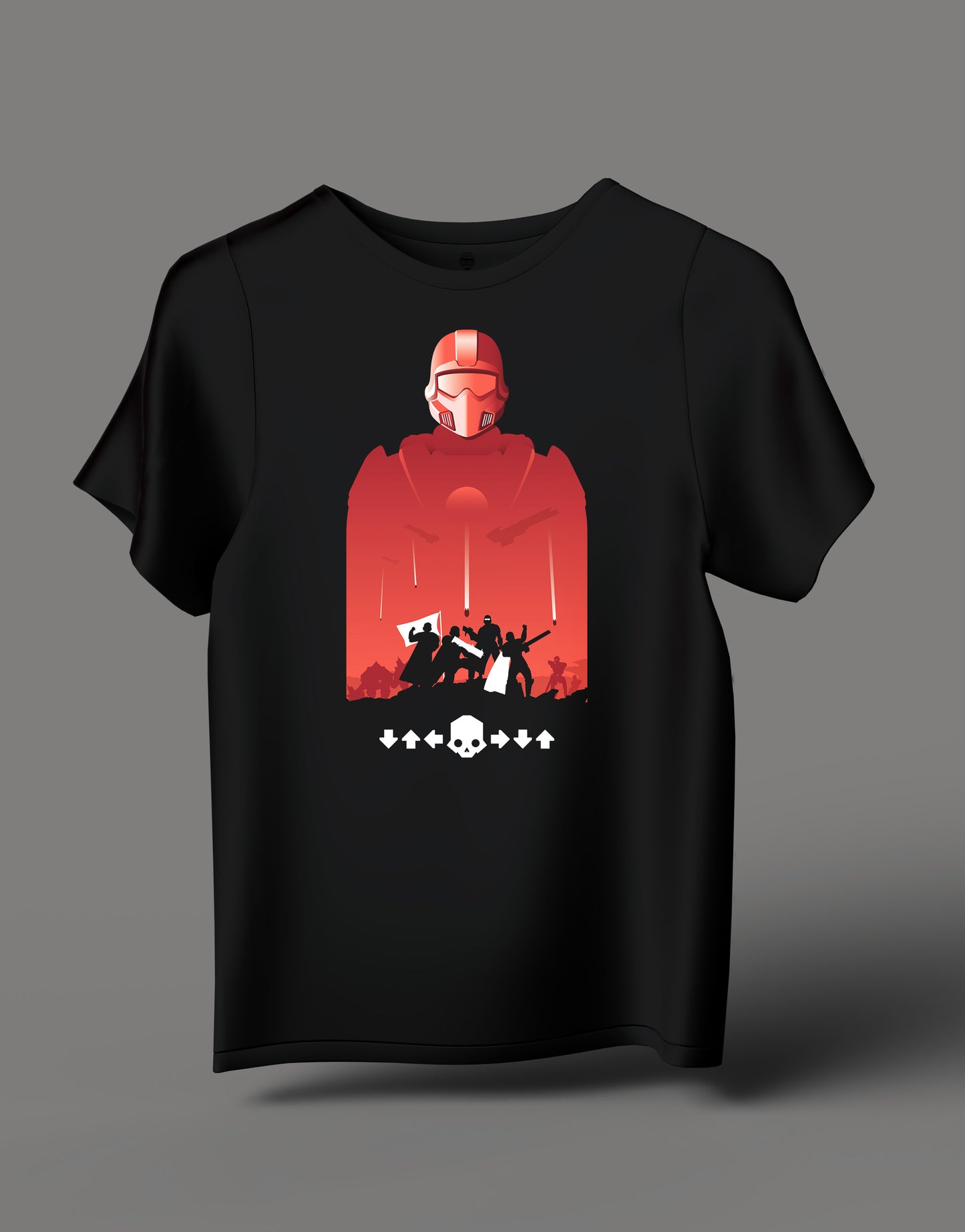 Helldivers2 T-Shirt Black Red Helldivers T Shirt Tshirt Helldiver Game