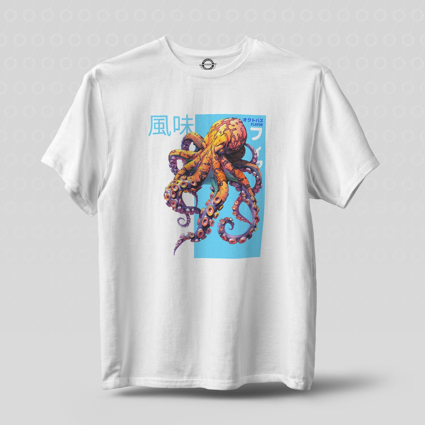 Octopus Monster Japan Anime Manga T-Shirt White Red T Shirt Tshirt