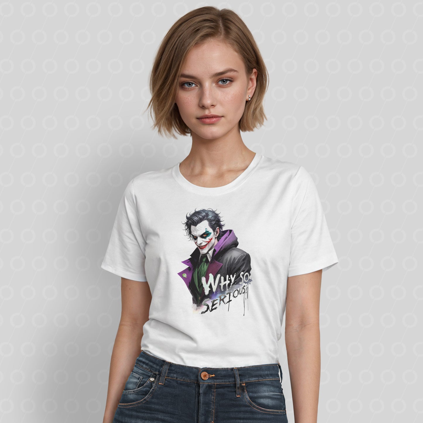 Joker Batman whysoserious serious Tshirt t-shirt t shirt