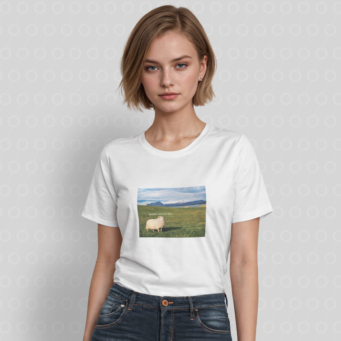 lost sheep, where the fuck am I t-shirt