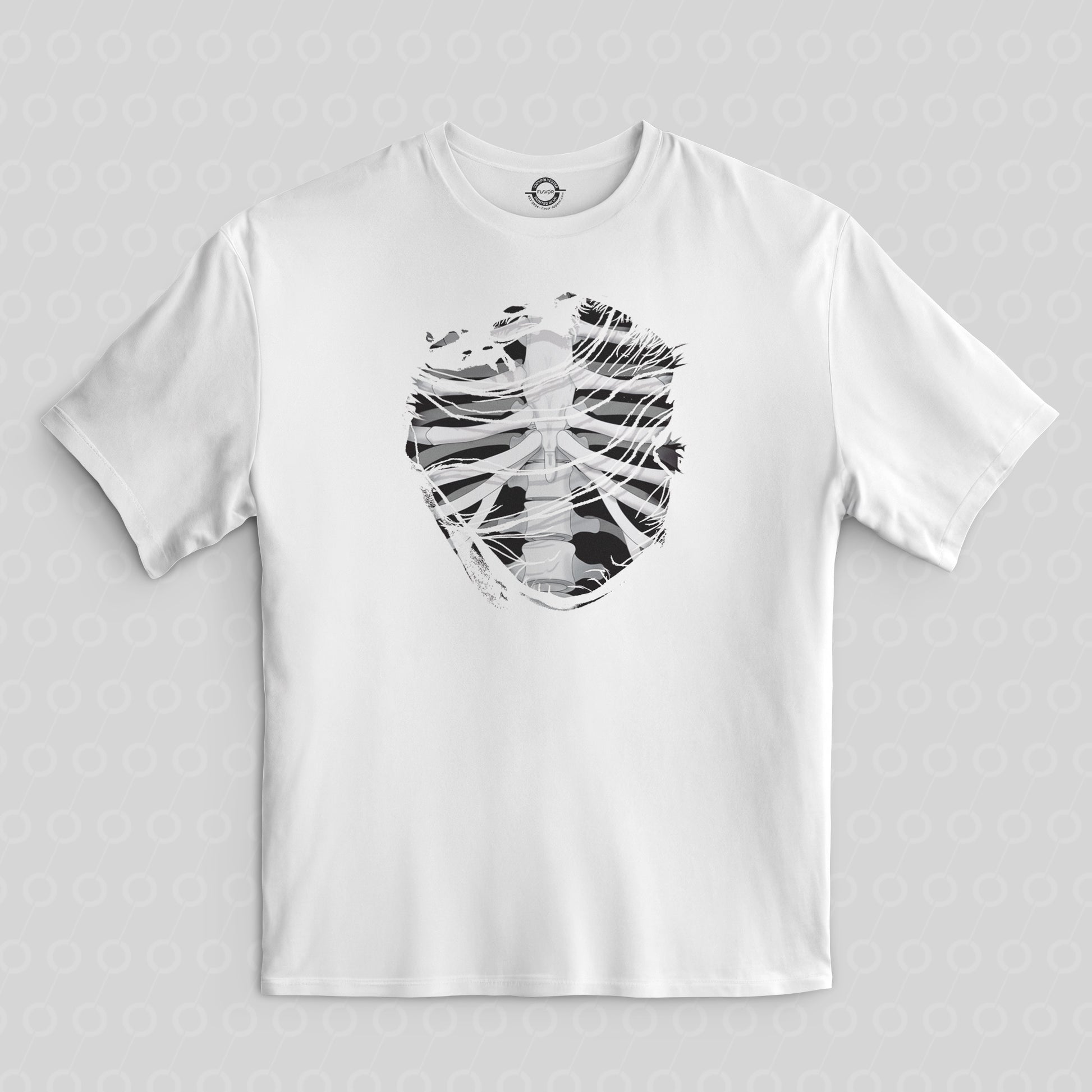 Rib Cage Skeleton Bones t-shirt t Shirt Tshirt White