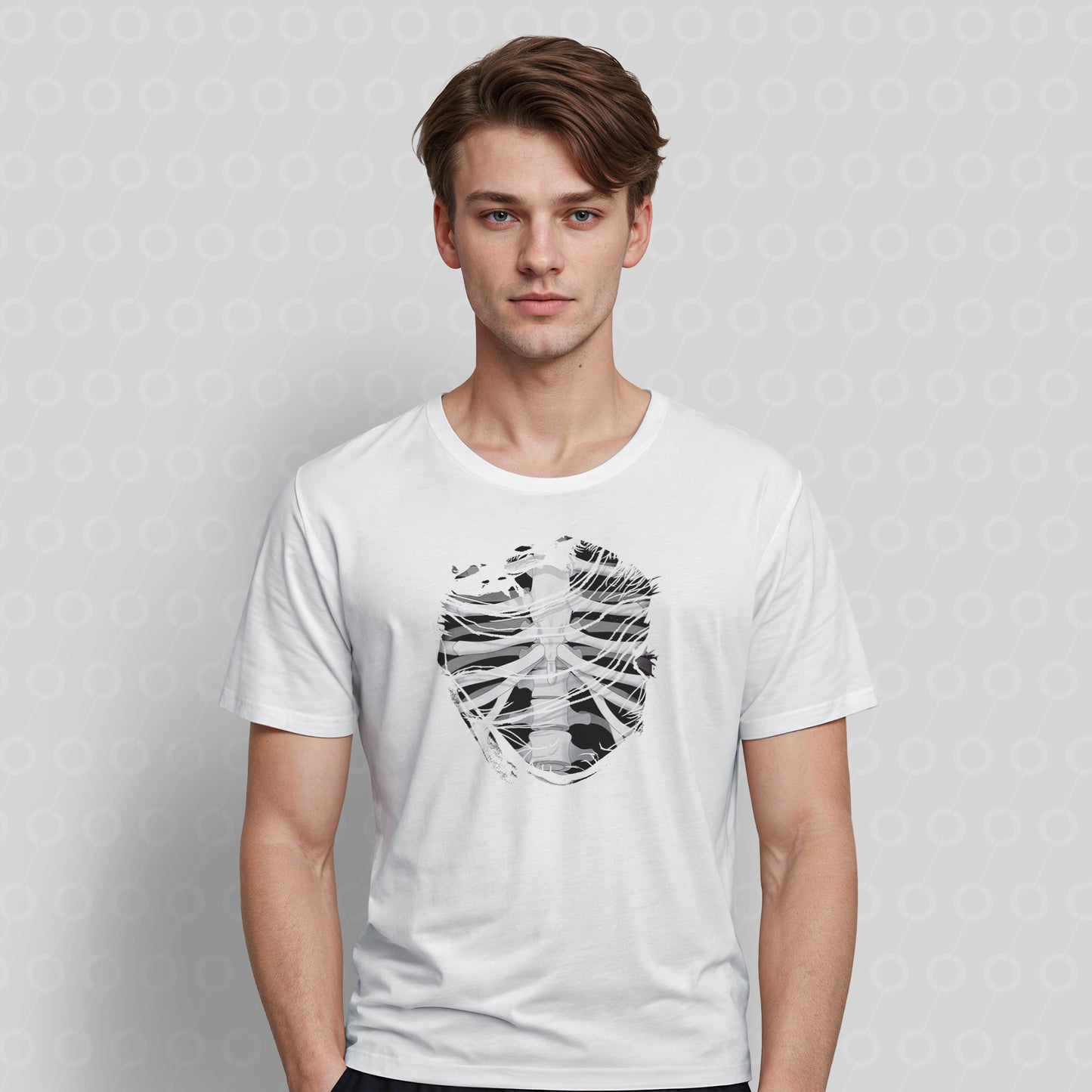 Rib Cage Skeleton Bones t-shirt t Shirt Tshirt White