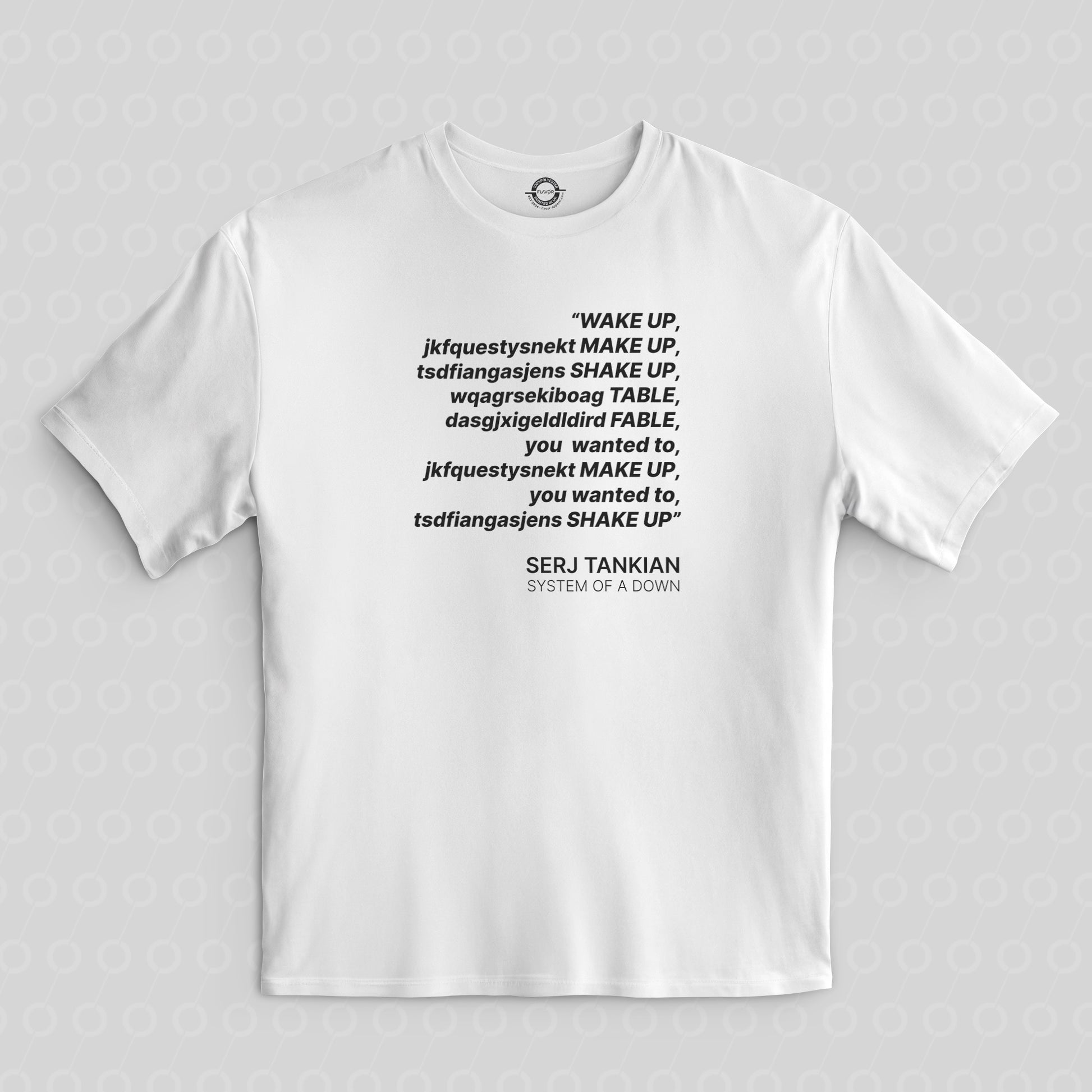 SOAD Chop Suey Lyrics t-shirt tshirt t shirt