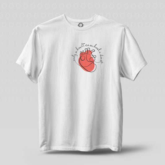 Heart, T-shirt, T, Shirt, tshirt, Hearts heal hearts, only a heart can hel a heart, charity, BHF, heart Foundation