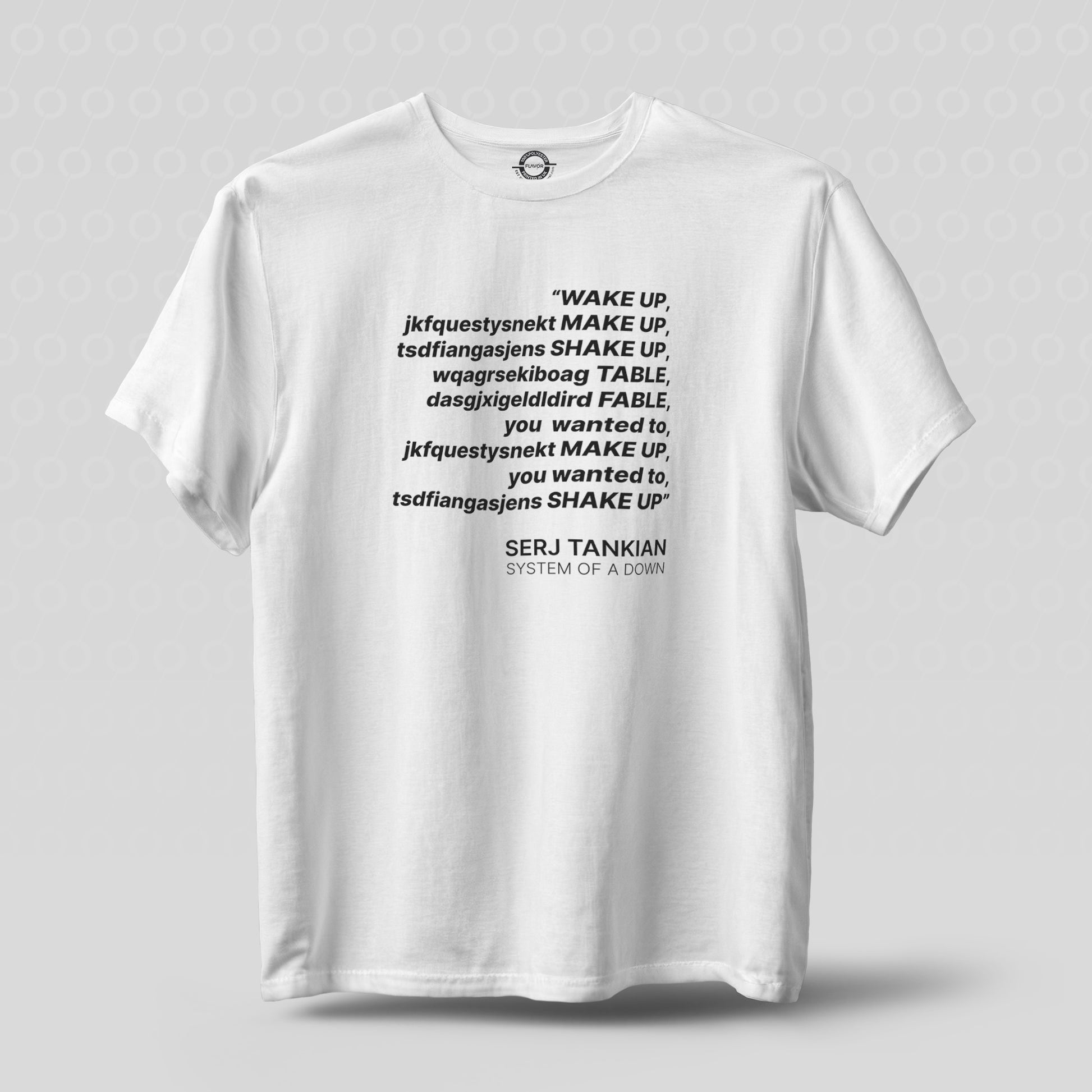 SOAD Chop Suey Lyrics t-shirt tshirt t shirt